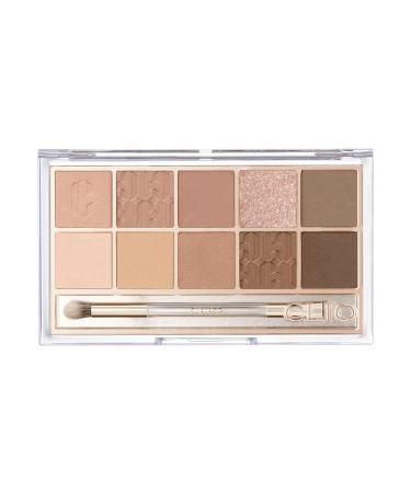 CLIO Pro Eye Shadow Palette  Matte  Shimmer  Glitter  Pearls  Highly Pigments  Long-Wearing (011 WALKING ON THE COSY ALLEY)