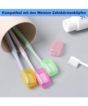 Catelves 10-Piece Travel Toothbrush Set with Protective Caps - 5 Color Options Available - Perfect for Travel and Hygiene - Buy Online on GoSupps.com