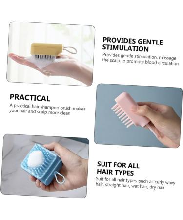 Collbath 4-Piece Silicone Massage Shampoo Brush Set - Scalp Massager & Shower Hair Tanning Brush for Ultimate Hair Care - Buy Online on GoSupps.com