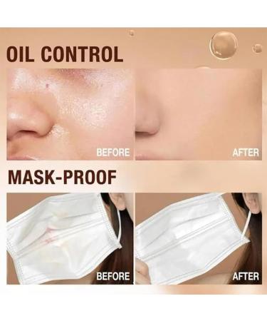 Matte Wet and Dry Powder Oil Control Face Pressed Powder Lasting Waterproof Makeup Matte Smooth Setting Powder Makeup Waterproof Long Lasting Finishing Powder (01#-Classic ivory) - Buy Online on GoSupps.com