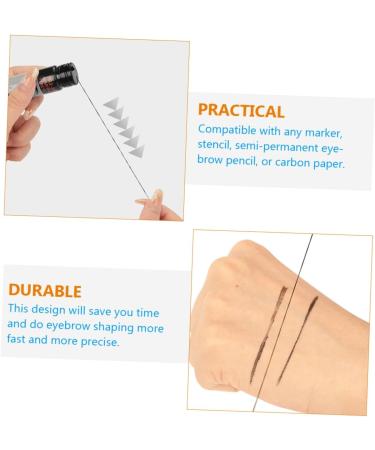 FOMIYES 3pcs Eyebrow Ink Black Line Eyebrow Measure Tool Portable Eyebrow Ruler Draw a Line Positioning Line - Buy Online on GoSupps.com