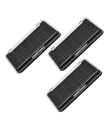 FOMIYES FOMIYES 3 Pieces DIY Eyeshadow Box Empty Lipstick Plate Cheek Color Press Box Lightweight Durable for Makeup Storage