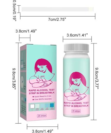 PEOSEVI Breast Milk Alcohol Test Strips - 25 Quick & Reliable Testing Strips | R nziser Alcohol Test for Safe Feeding - Buy Online on GoSupps.com