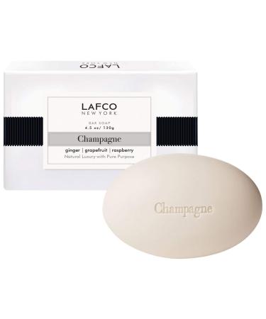 LAFCO NEW YORK - Ultra Hydrating Natural Scented Bar Soap in Champagne with Scents of Ginger  Grapefruit  and Raspberry (4.5 oz.)