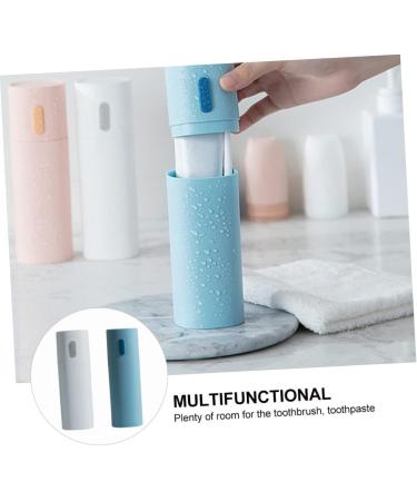 BCOATH Travel Toothbrush Cup Set - 2 Piece Toothbrush Box & Toothpaste Travel Case for Outdoor Use - Buy Online on GoSupps.com