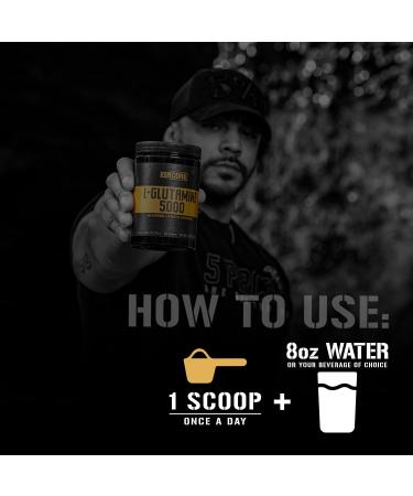 5% Nutrition Core L-Glutamine 5000 Supplement w/L-Alanine | Immune & Digestive Support | Amino Acid Muscle Builder Post Workout Recovery | Unflavored (60 Servings) - Buy Online on GoSupps.com