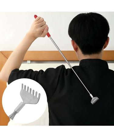 Extendable Stainless Steel Back Scratcher - 20 to 68 cm Black & Red - Perfect Gift for Men & Women - Buy Online on GoSupps.com
