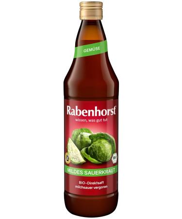 Buy RABENHORST Organic Mild Sauerkraut 6-Pack (6 x 700 ml) Lactic Acid Fermented Direct Juice International Shipping Available - Buy Online on GoSupps.com
