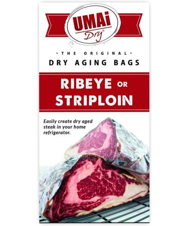 UMAi Dry Aging Bag for Steaks - Pack of 3 I Dry Age Bags for Meat Ribeye & Striploin Steak up to 12-18lbs Home Steak Ager Refrigerator Bags NO Vacuum Sealer Required Tender Aged Beef in 28-45 Days - Buy Online on GoSupps.com