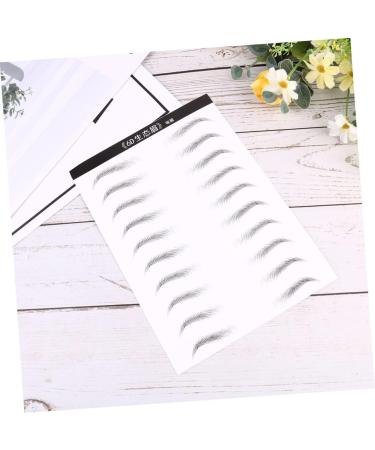 Housoutil 4 Sheets Eyebrow Makeup Eyes Brown Natural Simple Makeup Brow Sticker Brow Tatoo Disposable 6d Patch - Buy Online on GoSupps.com