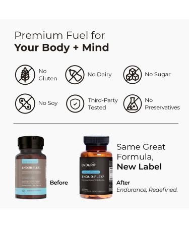 ENDUR-FLEX Glucosamine Chondroitin Joint Support Supplement For Helping Preserve Your Active Mobility Gluten Free 500mg/200mg (200 Tablets) - Buy Online on GoSupps.com