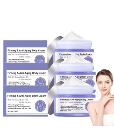 Firming & Anti-Aging Body Cream, With 4% Cocoa Butter Oil, Skin Anti-aging & Firming, Moisturizing & Restoring Elasticity, Whitening & lmprove Dull Skin Tone, Collagens Skin Firming Body Cream (3)