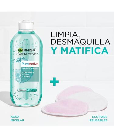 Garnier Pure Active Mat Control Agua Micellar Makeup Remover - Buy Online on GoSupps.com