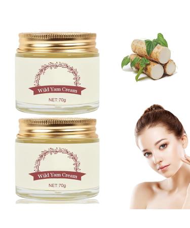 2pc Wild Yam Cream Annas Wild Yam Cream Organic for Horm-o-ne Balance Skin Moisturizer Women's Organic Wild Yam Root Cream for All Skin Types