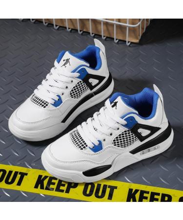 Adoff Basketball Shoes for Kids | Universal Casual Sports Shoes for Boys & Girls | Size 36 EU | Blue & White - Buy Online on GoSupps.com