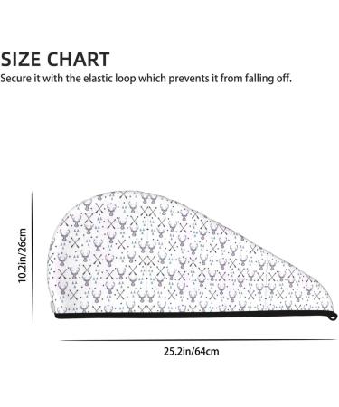 Hunting Arrows Triangles Coral Velvet Dry Hair Cap - Unisex Wet Towel Wrap for Bathroom Pool Beach & Home - Ideal Accessory - Buy Online on GoSupps.com