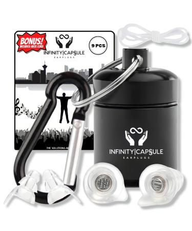 High Fidelity Concert Ear Plugs With Cord  Invisible Musicians Ear Plugs  Reusable Hearing Protection For Music Festivals  Raves  DJs  Motorcycles  Work  Airplanes and More - Soft  Clear & Two Sizes - Buy Online on GoSupps.com