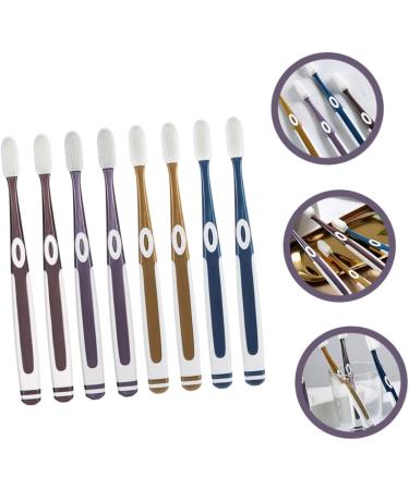 Shop Hapinary 8-Piece Nano Toothbrush Set | Ergonomic Medium Travel Toothbrushes for Adults - Compact & International Shipping Available - Buy Online on GoSupps.com