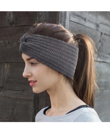 4 Pieces Ladies Winter Knitted Headbands - Crochet Elastic Ear Warmers Hair Accessories - Buy Online on GoSupps.com