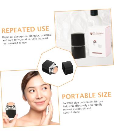 FOMIYES 3 Pcs Facial Oil Absorbing Ball Face Makeup Oil- Nursing Compact Oil Absorbing Tool The Face Cleaner 5x2.8cmx3pcs Blackx3pcs - Buy Online on GoSupps.com