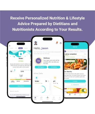 Vivoo 2.0 | Advanced Urine Test Strips with App | at Home Urine Test Strips for Keto Test Calcium Vitamin C Proteins Salinity Hydration and More | 3 Month / 12 Tests 4 count (Pack of 3) - Buy Online on GoSupps.com