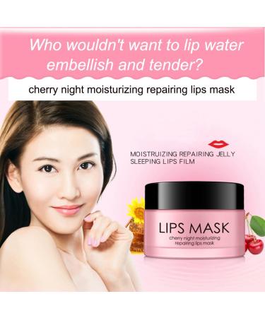 Buy Lip Sleeping Mask Moisturizing Cherry Lip Balm & Scrub for Cracked Lips | Best Lip Care Solution - Buy Online on GoSupps.com