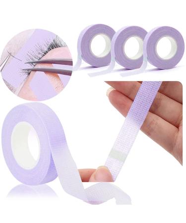 EBANKU 6 Rolls Lash Extension Under Eye Tape - Breathable Fabric Micropore Adhesive Tape for Eyelash Extensions - Purple - Buy Online on GoSupps.com