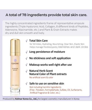Premium Korean Ampoule Serum | Hydrating & Nourishing Formula for Wrinkles Dark Circles & Blemishes | Packed with Hyaluronic Acid Vitamin C Collagen Peptides & 7 Amino Acids - Buy Online on GoSupps.com