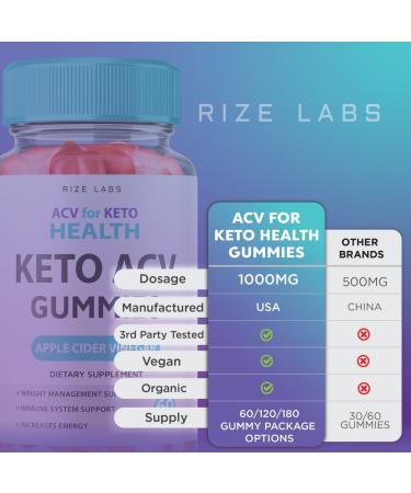 ACV Keto Health Gummies - 750mg Advanced Weight Loss with Apple Cider Vinegar - Shark AC Keto Supplement for Belly Fat - 60 Gummies - Buy Online on GoSupps.com