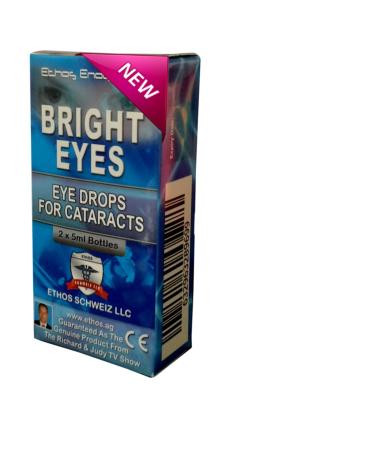 Ethos Bright Eyes Carnosine NAC Eye Drops - 2 x 5ml Bottles - NAC Carnosine Eye Drops - As Seen on UK National TV with Amazing Results! NAC n acetyl carnosine eye drops.
