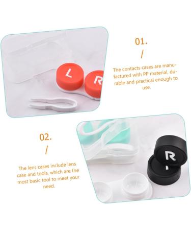 Solustre 32-Piece Contact Lens Travel Case - Portable Storage Container & Glasses Holder - Buy Online on GoSupps.com
