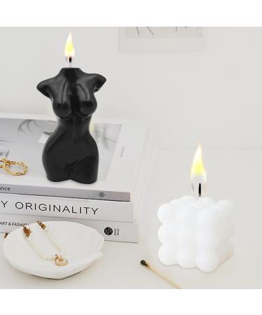 Buy 2 Pieces Bubble & Female Body Shaped Soy Wax Candles | Cute Home Decor & Perfect Gifts for Bedroom Bathroom & Weddings - Buy Online on GoSupps.com