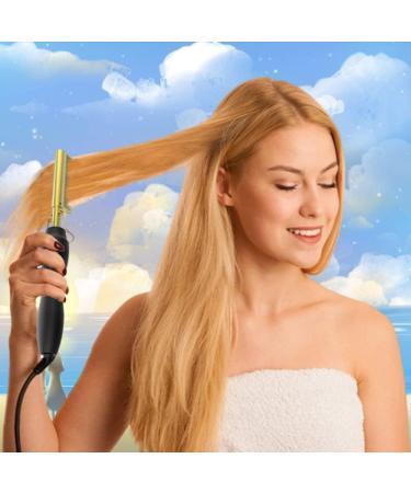 Barley Direct Ceramic Hair Comb - Portable Travel Straightener with 3 Temperature Settings - Multifunction Afro Comb for All - Buy Online on GoSupps.com
