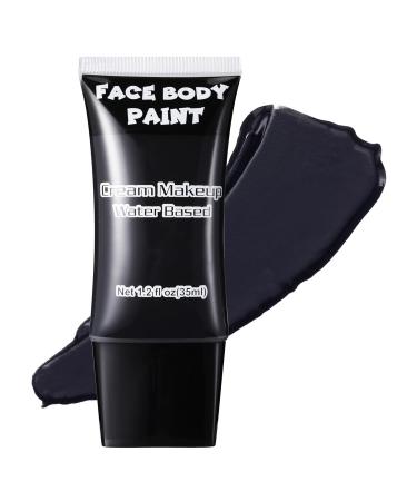 CCbeauty Black Face Paint Cream Face Painting Kit Professional Water Based Body Paint Full Coverage Foundation Makeup Halloween SFX Makeup For Clown Joker Skeleton Ghost Zombie Vampire Cosplay