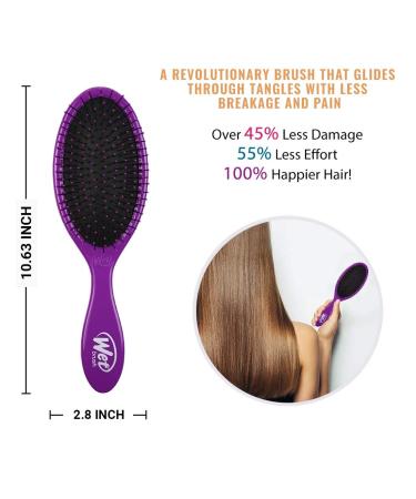 Buy Wet Brush Original Detangler Brush - Purple | Tangle-Free Hair Solution - Buy Online on GoSupps.com