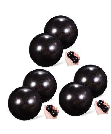 LALAFINA 6 STK Massage tools Hand massager Chinese balls for the hands Small handballs Small handball massage ball Massage balls for hand exercises wood handicrafts old wooden mediumx3pcs as shown x 3 pieces