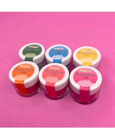 Edible Powder Colours Multipack (6 x 3.5g Jar) - Natural Food Grade Colouring Powders for Cooking Baking Icing and Cake Decorating - High Strength Food Colouring Dust for Vibrant Results (Rainbow) - Buy Online on GoSupps.com