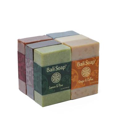 Bali Soap Masculine Collection - All Natural Men's Bar Soap Gift Set - Vegan Handmade Soap for Face and Body - Exotic 6 pc Variety Pack - Buy Online on GoSupps.com