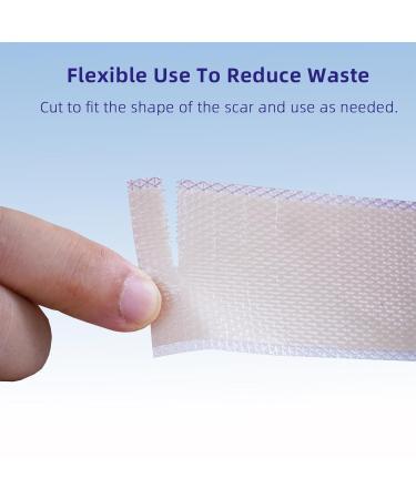 Silicone Scar Sheet & Tape for Effective Keloid Treatment | 1.6 x 120 Roll - Improve Surgery C-Section & Surgical Scar Healing - Buy Online on GoSupps.com