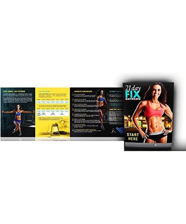 21 Day Fixs Extreme 4 DVD Workout Program Set Fix Challenge Introductory Workout Elastic Band and Eating Nutrition Plan - Buy Online on GoSupps.com