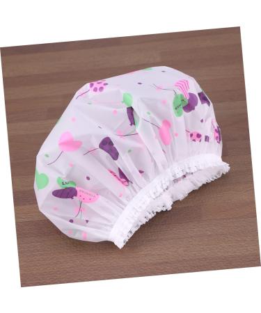 Healeved 10pcs Thicken Plastic Shower Cap Set - Waterproof Bathing Hat for Miss Swimming - Shower Bath Hat - Buy Online on GoSupps.com