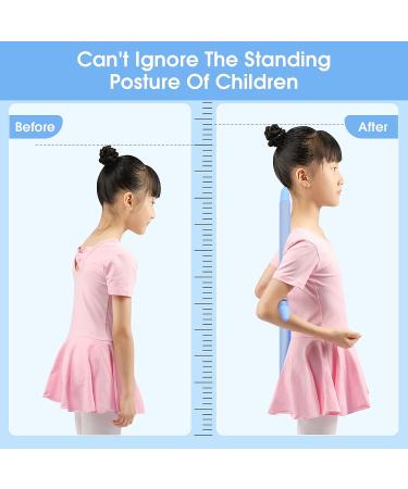 Bilbear Yoga Sticks for Posture Correction - Retractable Back Brace & Stretching Tool for Women, Men, and Children (Blue) - Buy Online on GoSupps.com