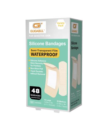 Waterproof Silicone Adhesive Bandages 48 Counts NAP0311-1