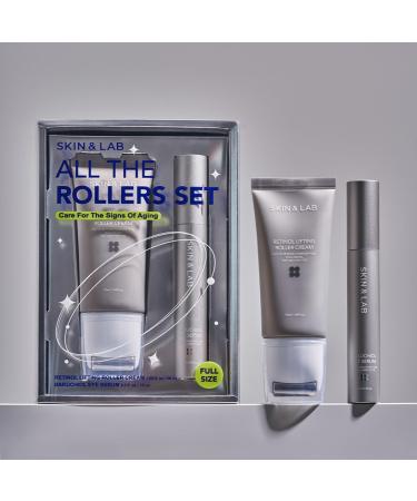 Buy SKIN&LAB Anti-aging Rollers Duo Set - Korean Vegan Skincare | Bakuchiol Eye & Retinol Lifting Roller | Perfect Gift Set for Youthful Skin - Buy Online on GoSupps.com
