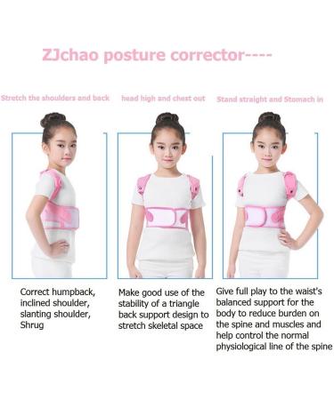 ZJchao Kids Posture Corrector Brace - Back Shoulder Lumbar Waist Support Belt for Bone Injury Correction - Straighten Upper Back, Prevent Slouching and Humpback - Size Small - Buy Online on GoSupps.com