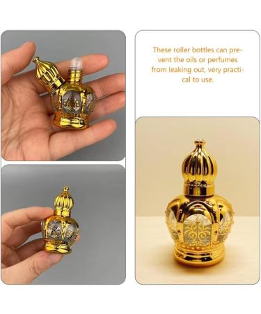 FRCOLOR 6pcs Vintage Middle Eastern Essential Oil Roller Bottles - 15ml Glass Perfume Containers for Aromatherapy - Buy Online on GoSupps.com