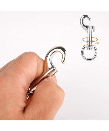 BOBOZHONG Leash Swivel Snap Hooks 12 Pcs 360 Swivel Trigger Clips Heavy Duty Snap Hooks Collar Swivel Snap Hooks Dog Lead Clip Pet Keychain for Dog Leash Collar Webbing Home Outdoor Camping Picnic - Buy Online on GoSupps.com