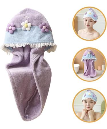 Buy Baluue Absorbent Hair Drying Hat for Women - Cute Flower Design Quick Drying Cap - Fast International Shipping - Buy Online on GoSupps.com