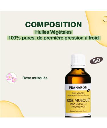 Organic Rose Mosqueta Oil 50ml - Pranar for Muscular Relief | International Shipping - Buy Online on GoSupps.com