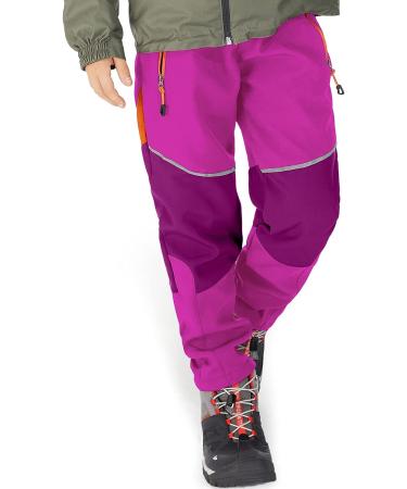 Toomett Kids Snow Waterproof Hiking Pants - Fleece-Lined Insulated Winter Pants | Rose-3XL (18 Years) - Buy Online on GoSupps.com
